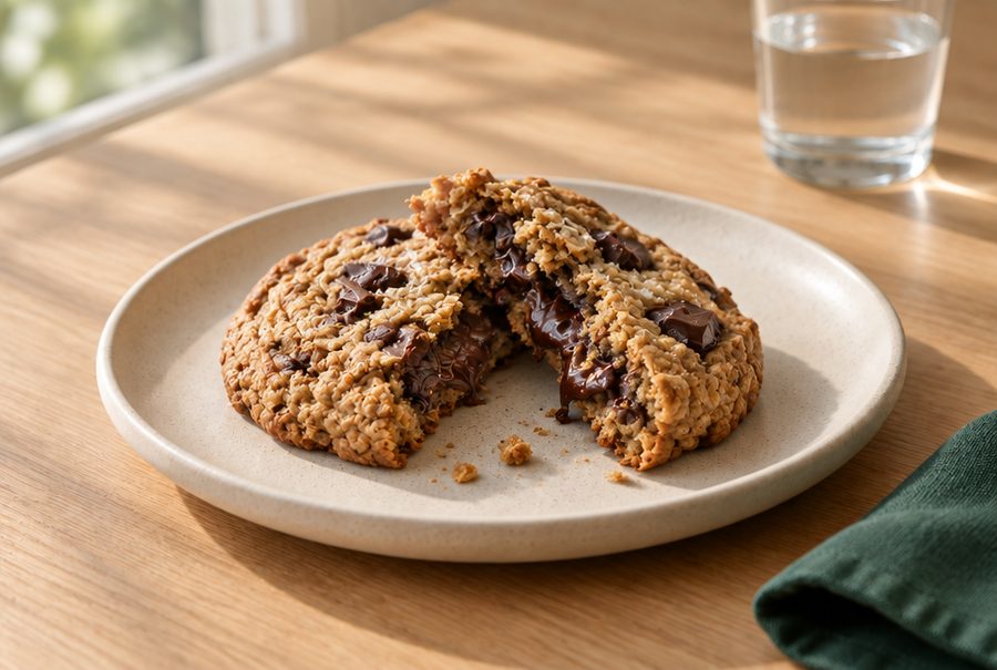 Cookie protéiné, chocolat noir