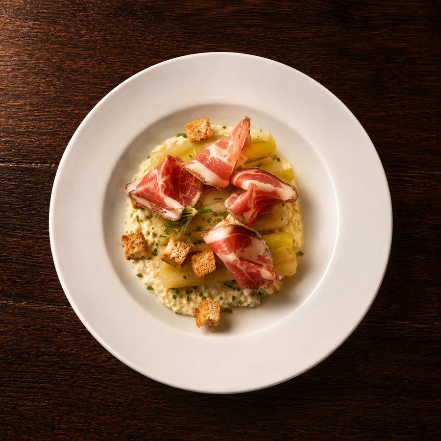 Le Poireau sauce gribiche