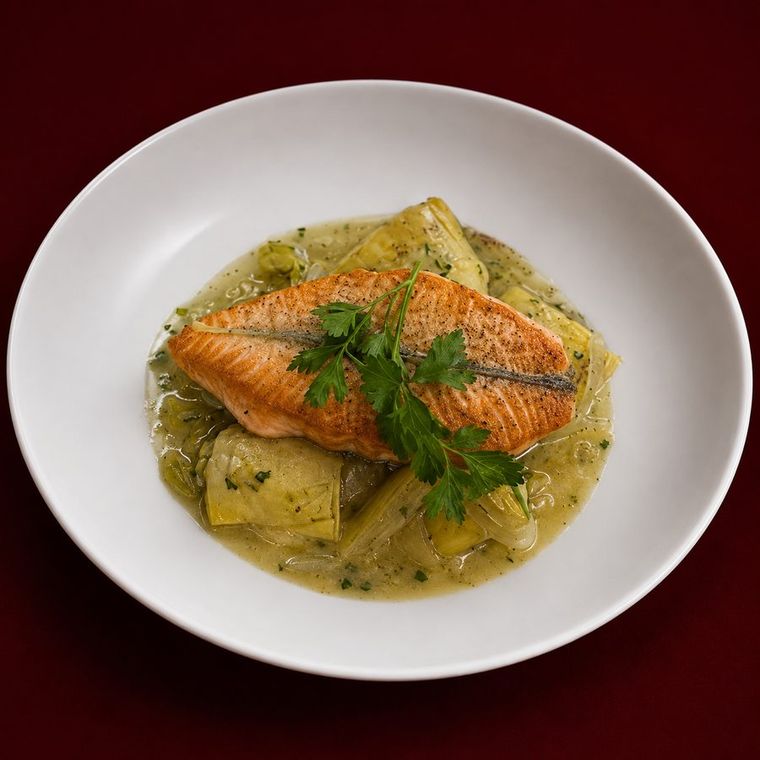 Dos de saumon poêlé