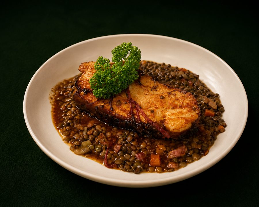 Poitrine de porc confite
