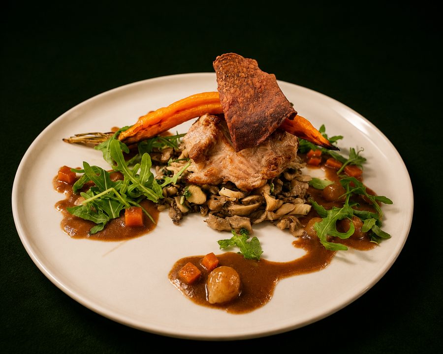 Tournedos de veau, pleurotes