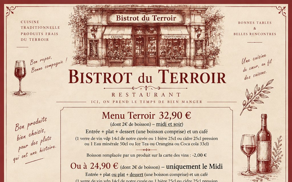 Haut de carte Bistrot du Terroir