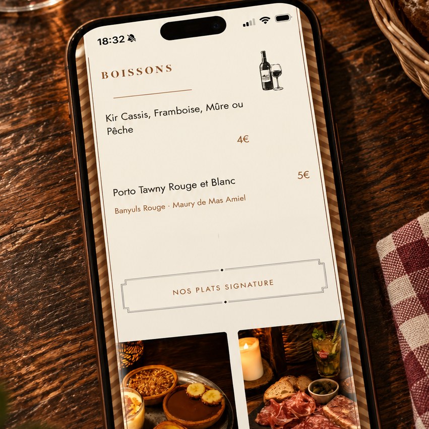 La carte Le Bouchon sur téléphone
