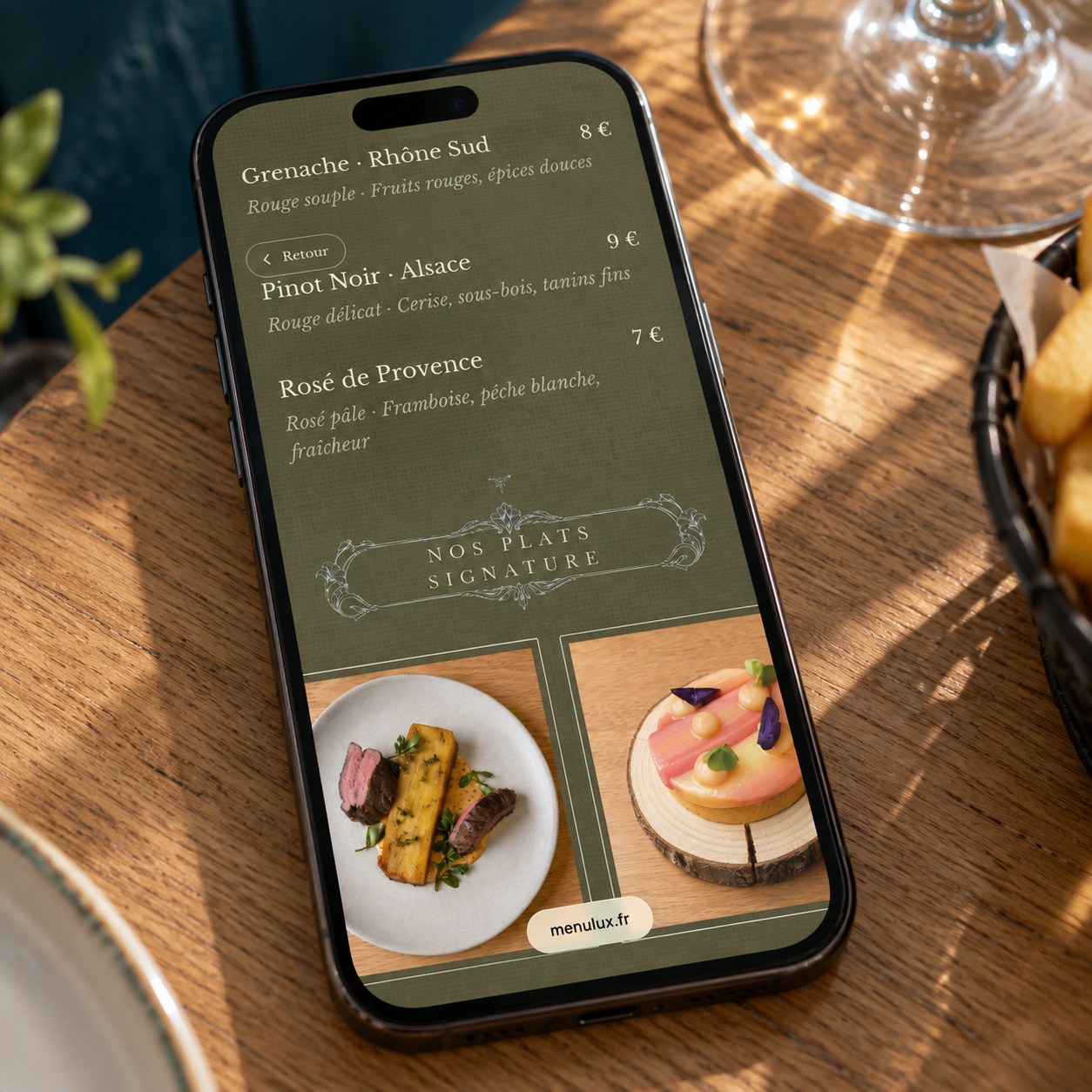 La carte Rhizome sur téléphone