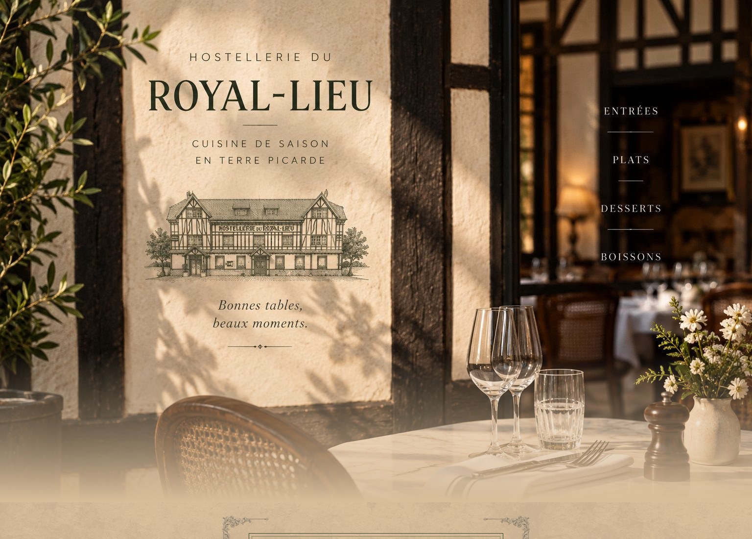 Haut de carte Hostellerie du Royal-Lieu