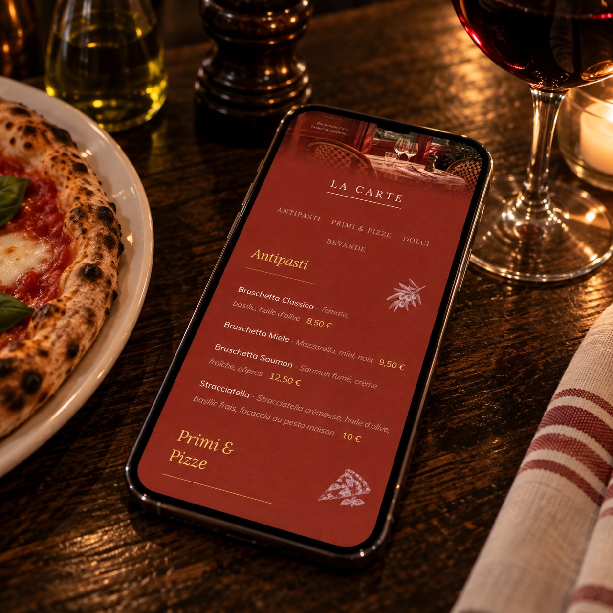 La carte Soprano sur téléphone