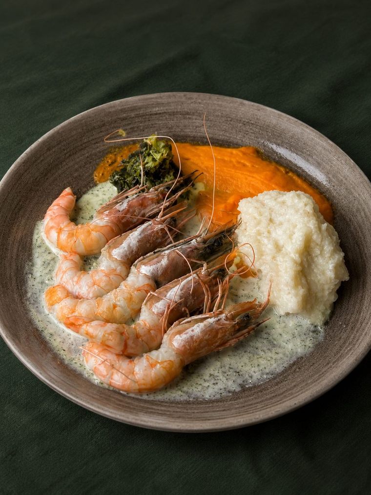 Gambas à la bisque